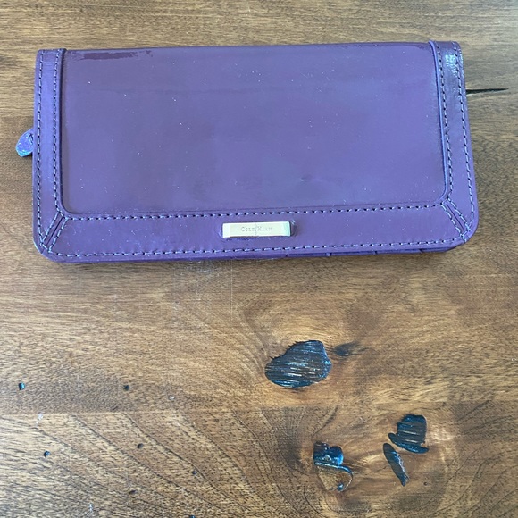 Cole Haan purple patent wallet. - Picture 1 of 3